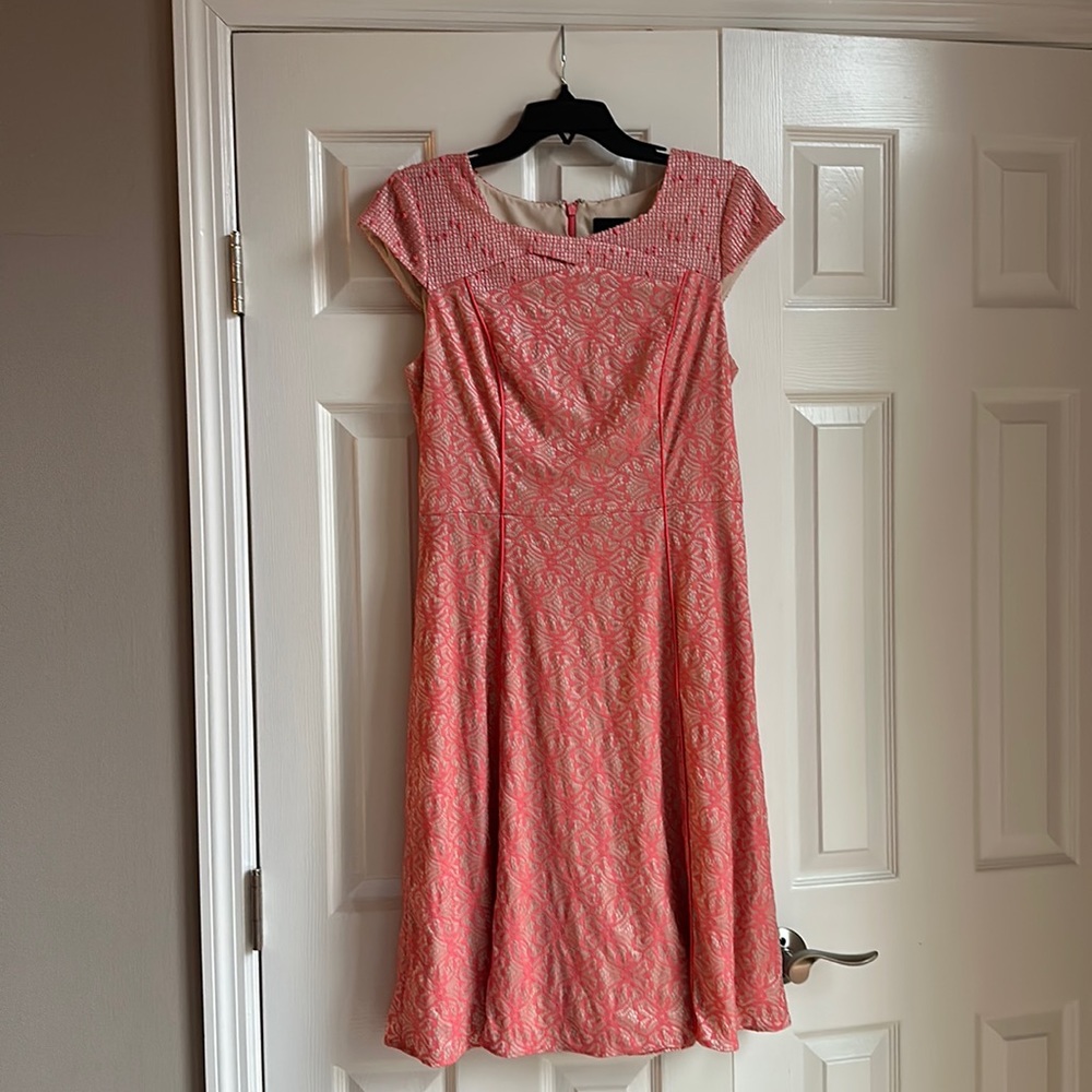 Adrianna Papell Pink Cap sleeve dress - Size 12